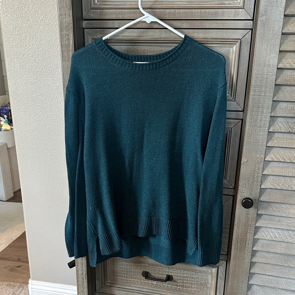 Ella Moss Teal Crewneck Sweater